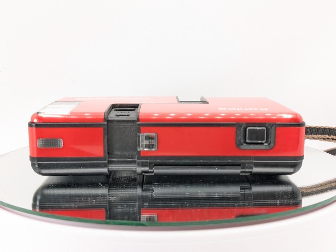  動作〇 Konica フィルムカメラ Recorder レッド コンパクトカメラ(フィルム) フィルムカメラ