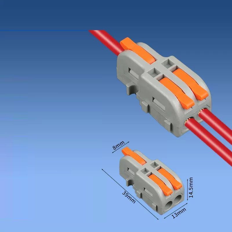 ワンタッチコネクター差し込みコネクタ 0.2-2.5(4.0)mm² 32A 1in2out 