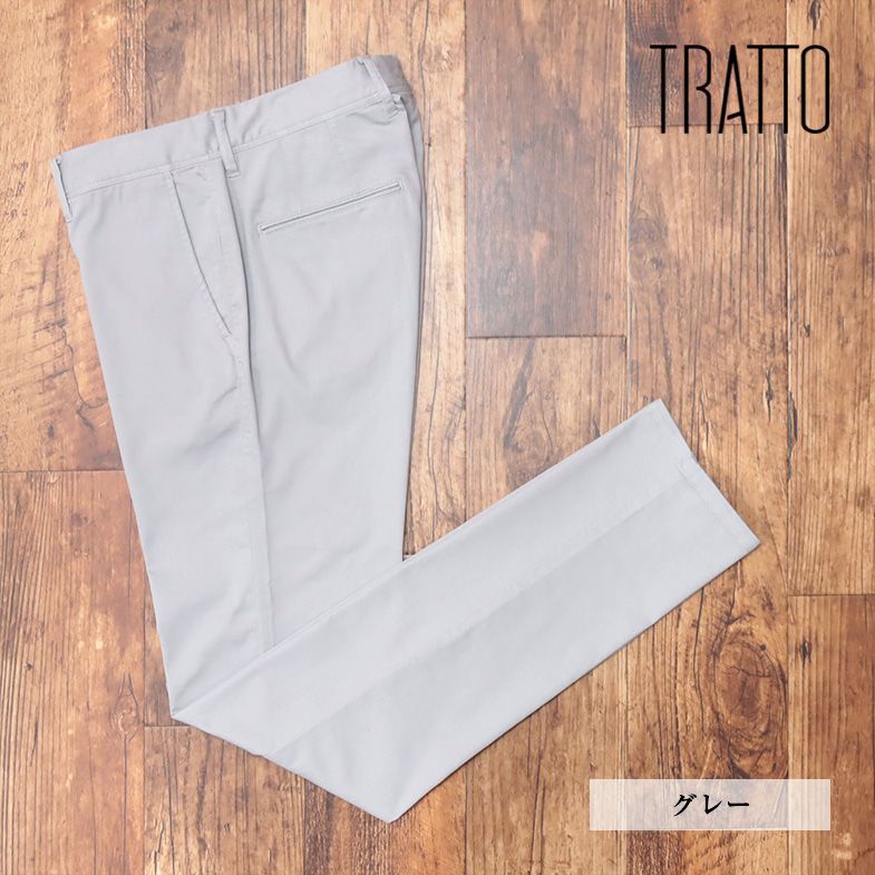 春夏/TRATTO/85cm/美脚パンツ 抜群の伸縮性 UVカット ガーメントダイ ベーシック 定番 ゴルフ 新品/グレー/ic316/