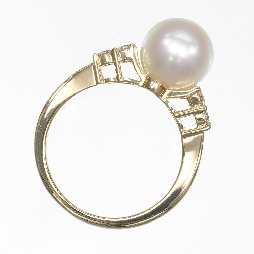MIKIMOTOミキモトK18パールリング K18 パール付き リング 総重量6.8g