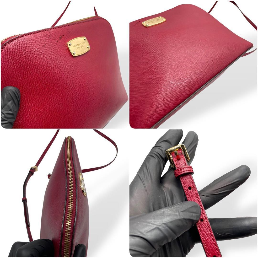 【極美品】 マイケルコース ショルダーバッグ ワンショルダー レザー 赤 レッド 良品 MICHAEL KORS マイケルコース ショルダーバッグ レザー