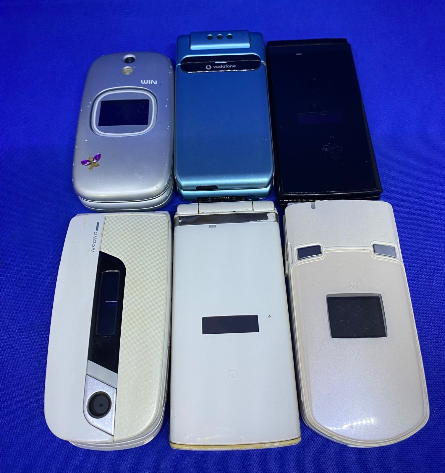 2591 地域限定送料無料‼︎ガラケー 6台 まとめ売り 解体 部品どり