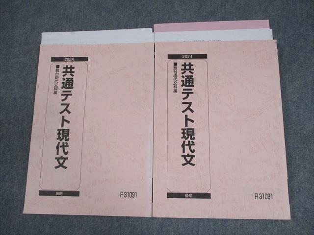 駿台 共通テスト現代文 テキスト通年セット 2024 計2冊 池上和裕