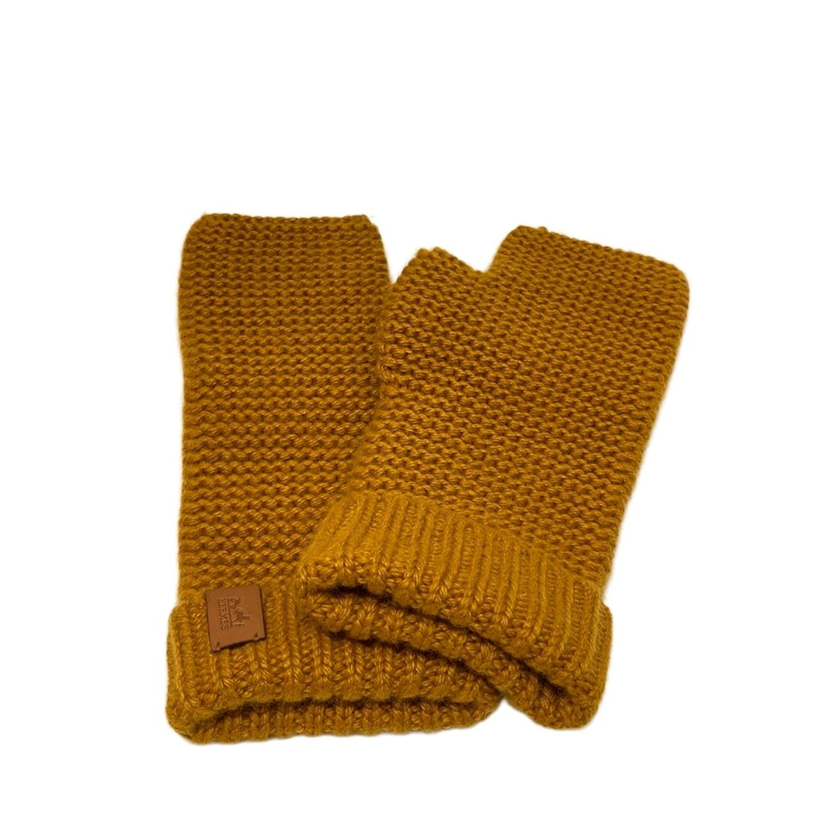 HERMES エルメス 手袋 レディース - ブラウン カシミヤ