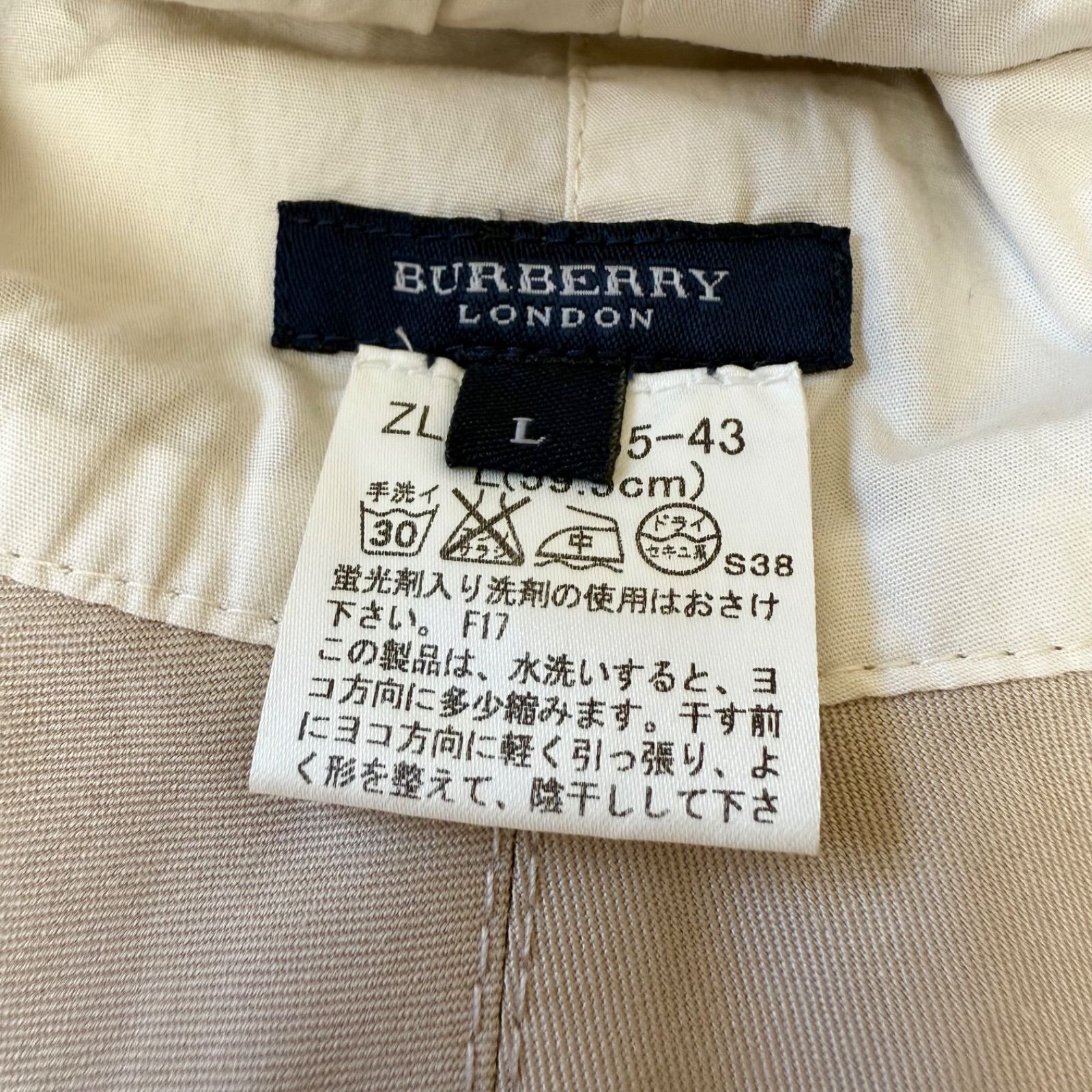 BURBERRY LONDON バーバリーロンドン ハット Lサイズ 帽子 ノバ