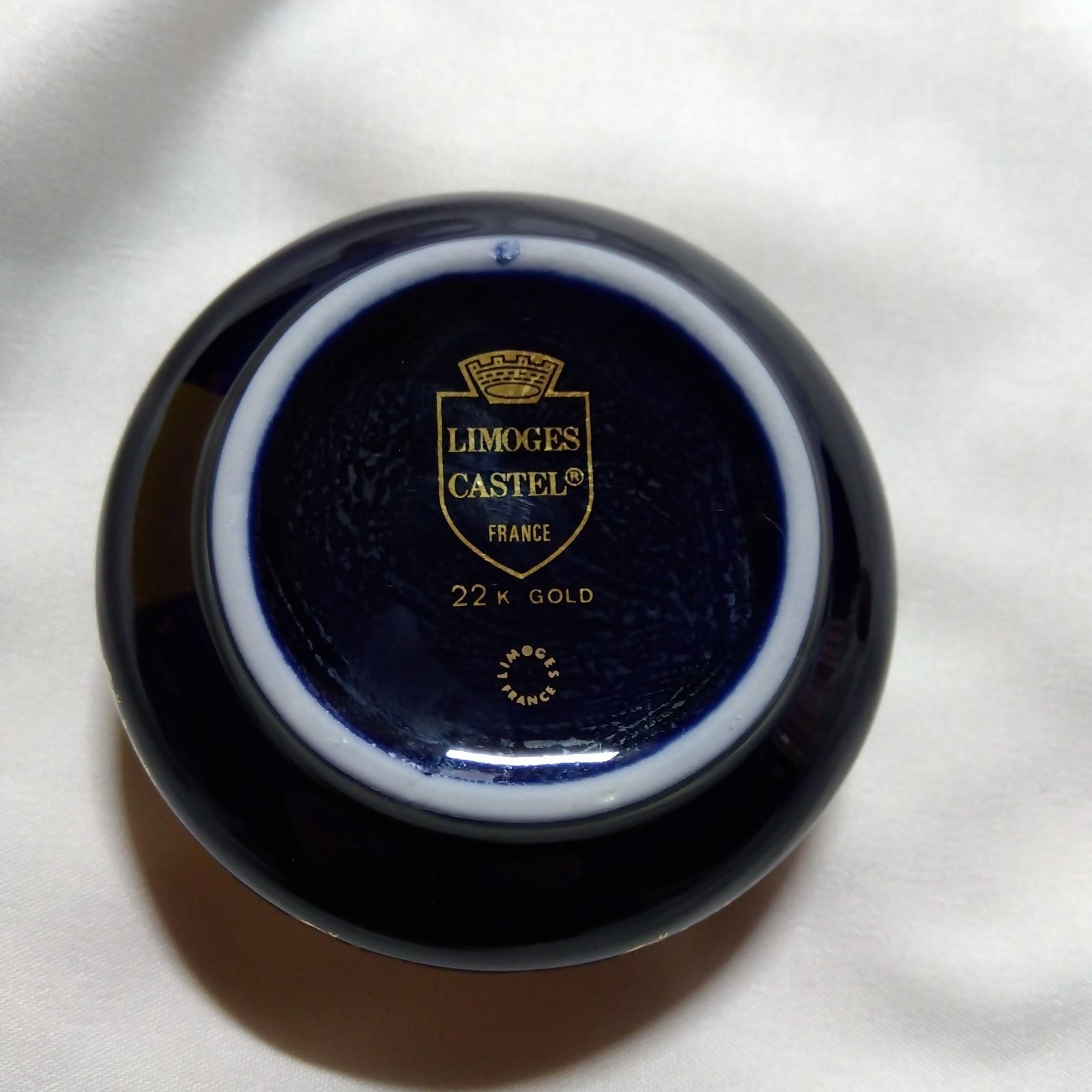 リモージュ磁器　七宝焼　リモージュ・エマイユ　冬景色文額　額装　G　R7857B LIMOGES CASTEL リモージュ キャッスル 小物入れ・アクセサリー
