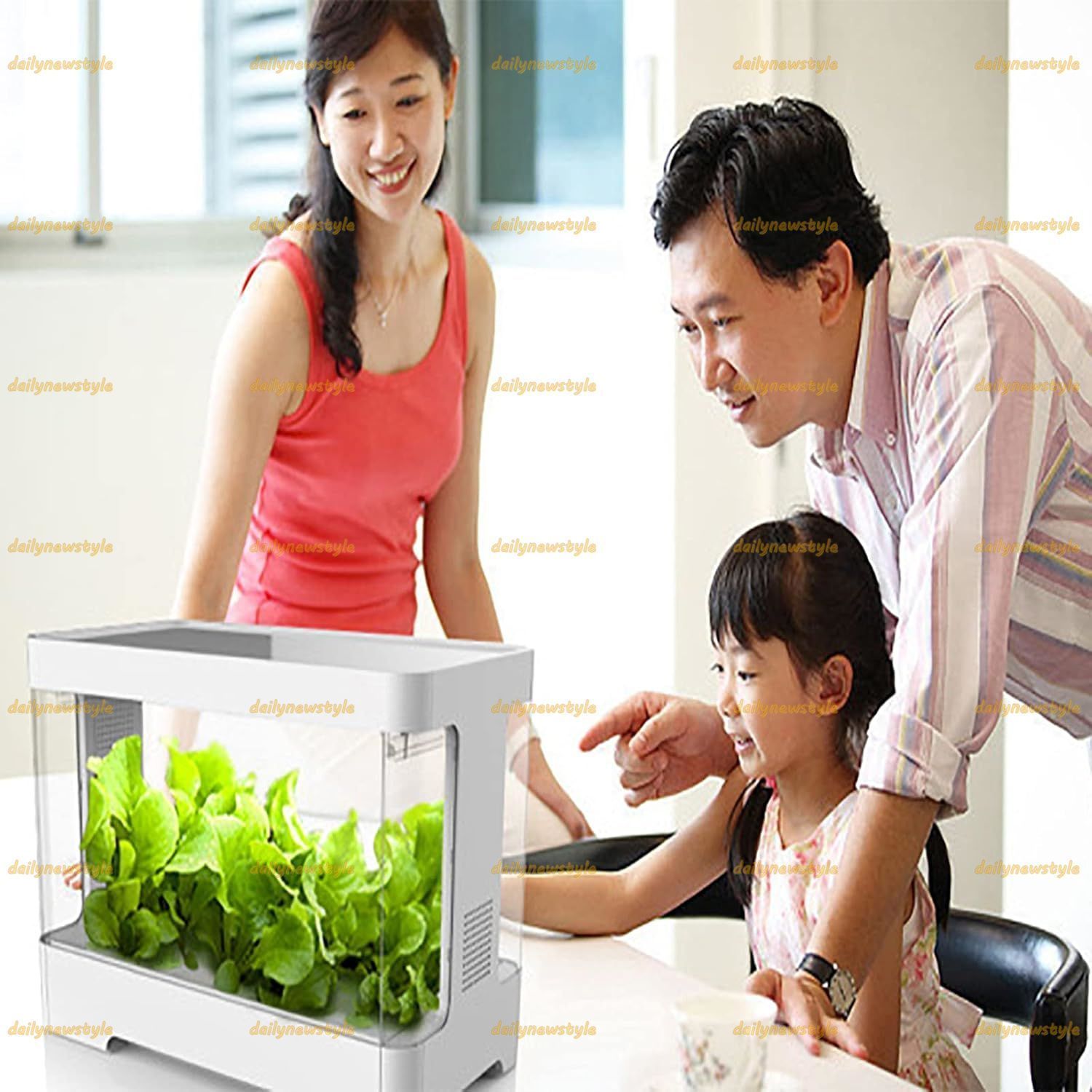 32個の植栽穴とLEDインテリジェント照明を備えた自動水耕栽培システム