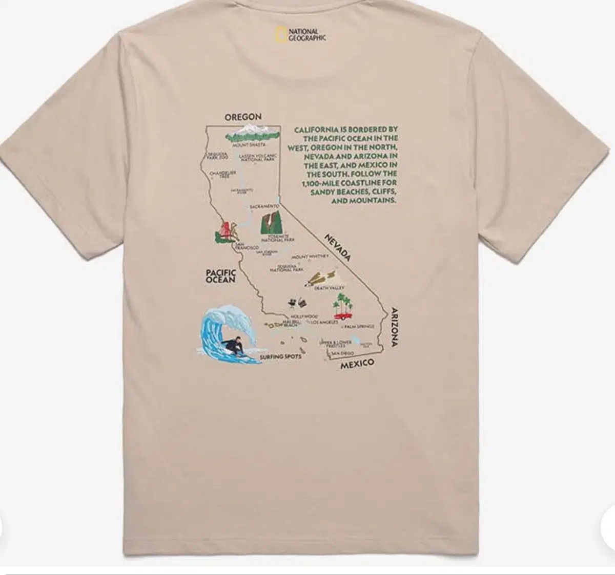 【NATIONAL GEOGRAPHIC】クラス半袖Tシャツ★送料・関税込 National Geographic(ナショナルジオグラフィック) 半袖T マップ