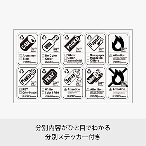 ライクイット (like-it) フタ付きゴミ箱 分別引出しステーション