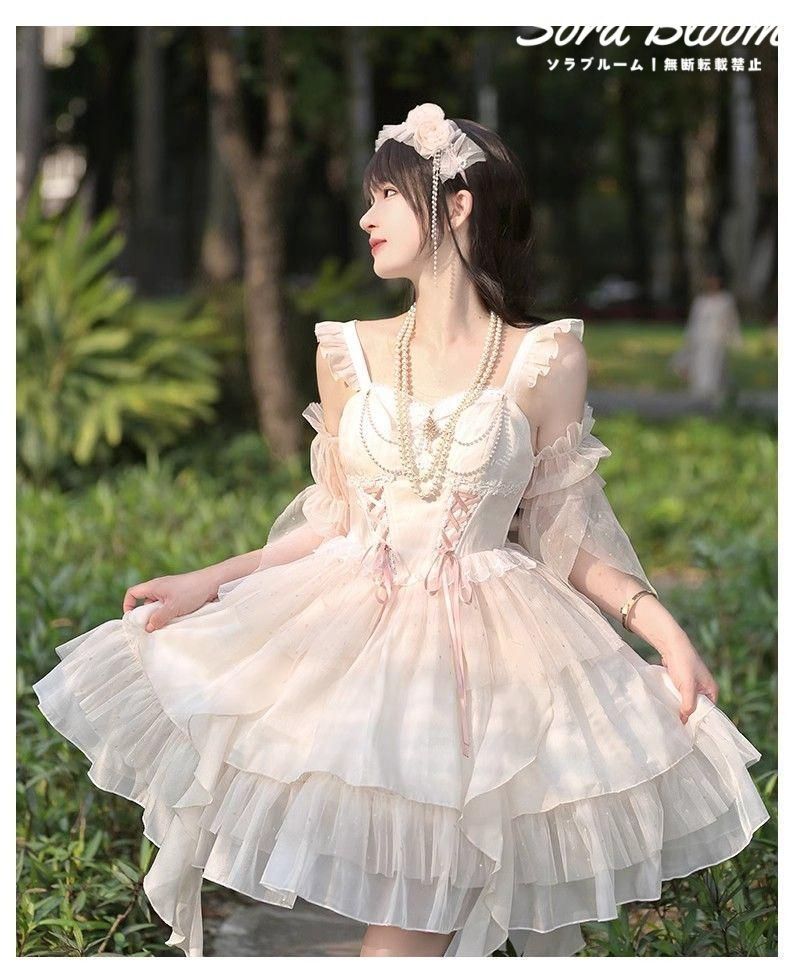 LT-114 豪華姫系 lolita 可愛 レトロ風 オリジナル 洋服 ロリータ