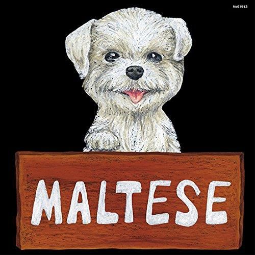 【新品・4営業日で発送】のぼりストア P_デコシール 61913 犬 マルチーズ ビッグ (61913)