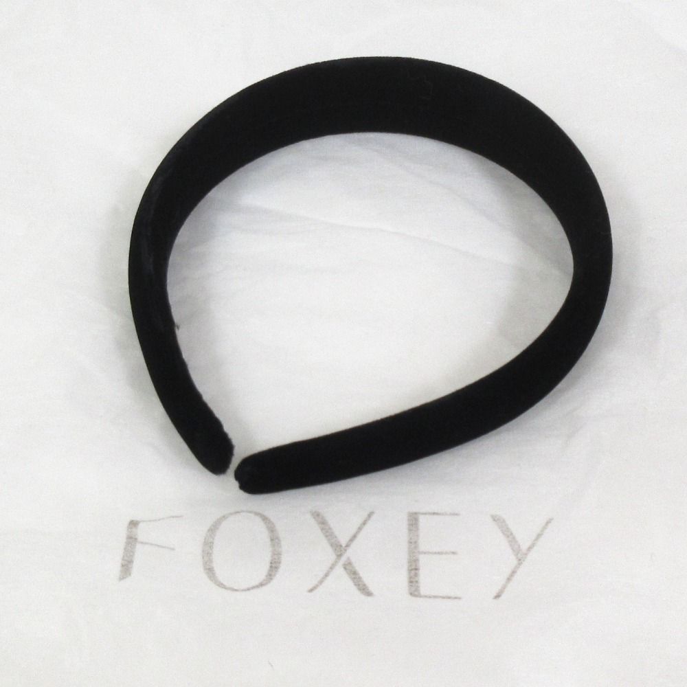 FOXEY ブラック ベロア ヘアバンド 【公式通販】