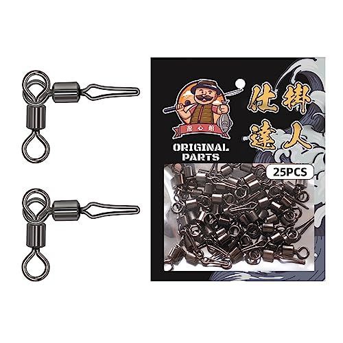 8*10（25個組）強度：13kg 遊心館釣具 ハリス止め 親子仕様 50個組 （全7サイズ）サルカン付き カワハギ チョイ投げ キス ハゼ 浮き釣り (8*10（25個組）強度：13kg)