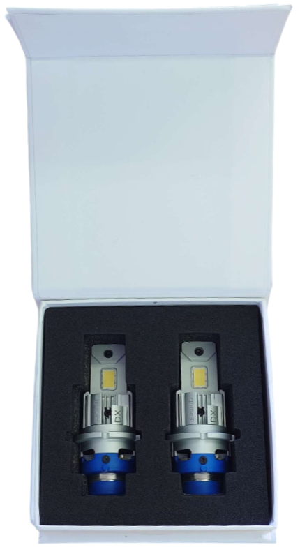 【BKM iiP】 DXシリーズ LEDバルブ(純正HID交換タイプ) for D2 9600lm 6000Kファン内蔵  1年保証付き