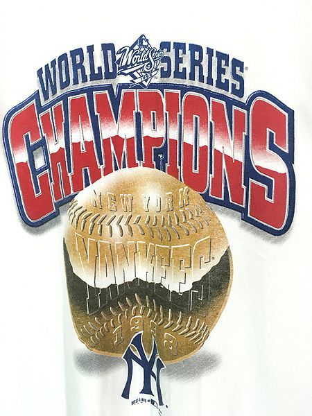 古着 90s MLB NY Yankees ヤンキース チャンピオン 記念 Tシャツ XL 古着