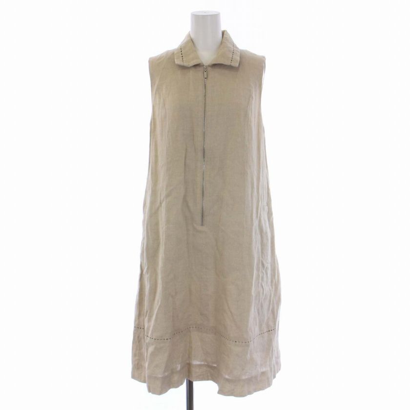 フォクシー FOXEY Dress Summer Leaf シャツ ワンピース ひざ丈