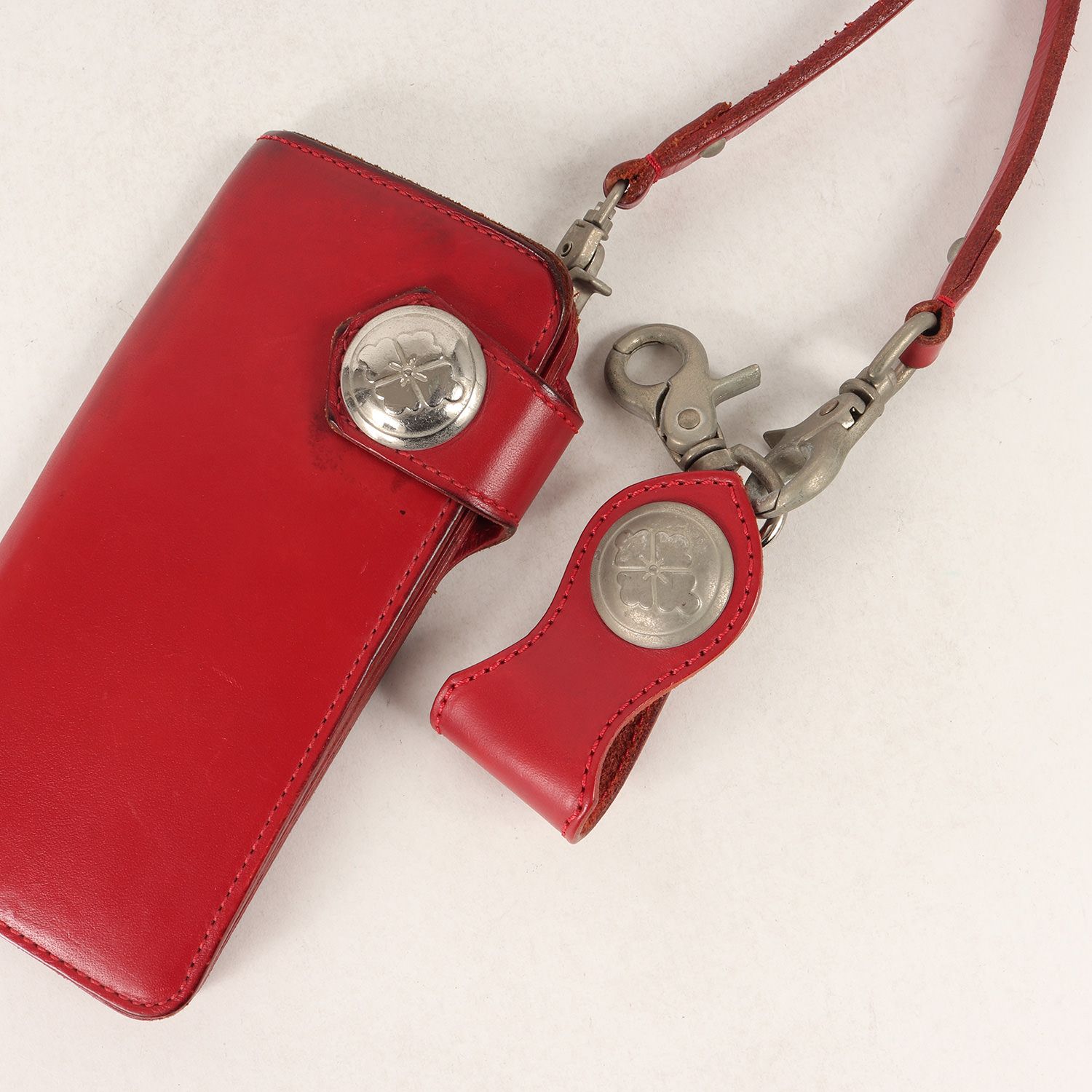 EVISU/エヴィス ロングウォレット/長財布 /赤/レッド 中古現状品 送料600円