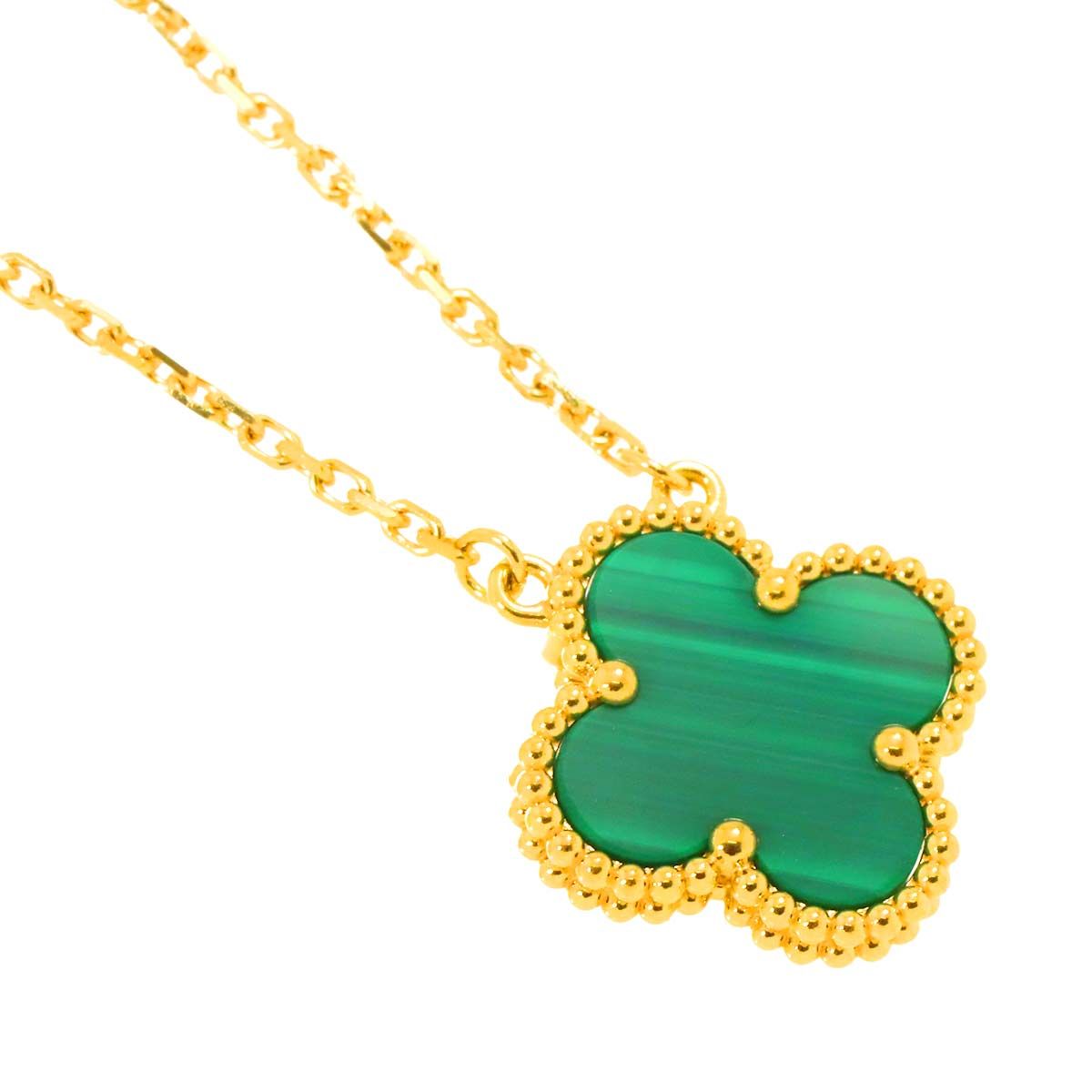 VCA マラカイト　マジックアルハンブラネックレス Van Cleef & Arpels マジックアルハンブラ ネックレス ゴールド