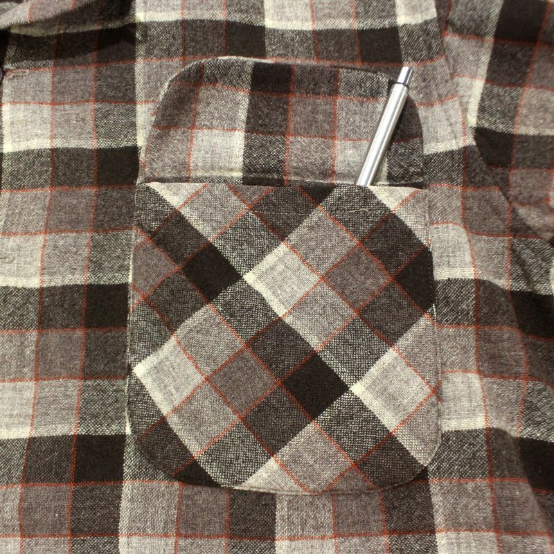 60s vintage PENDLETON チェック柄 オープンカラー ウール 長袖