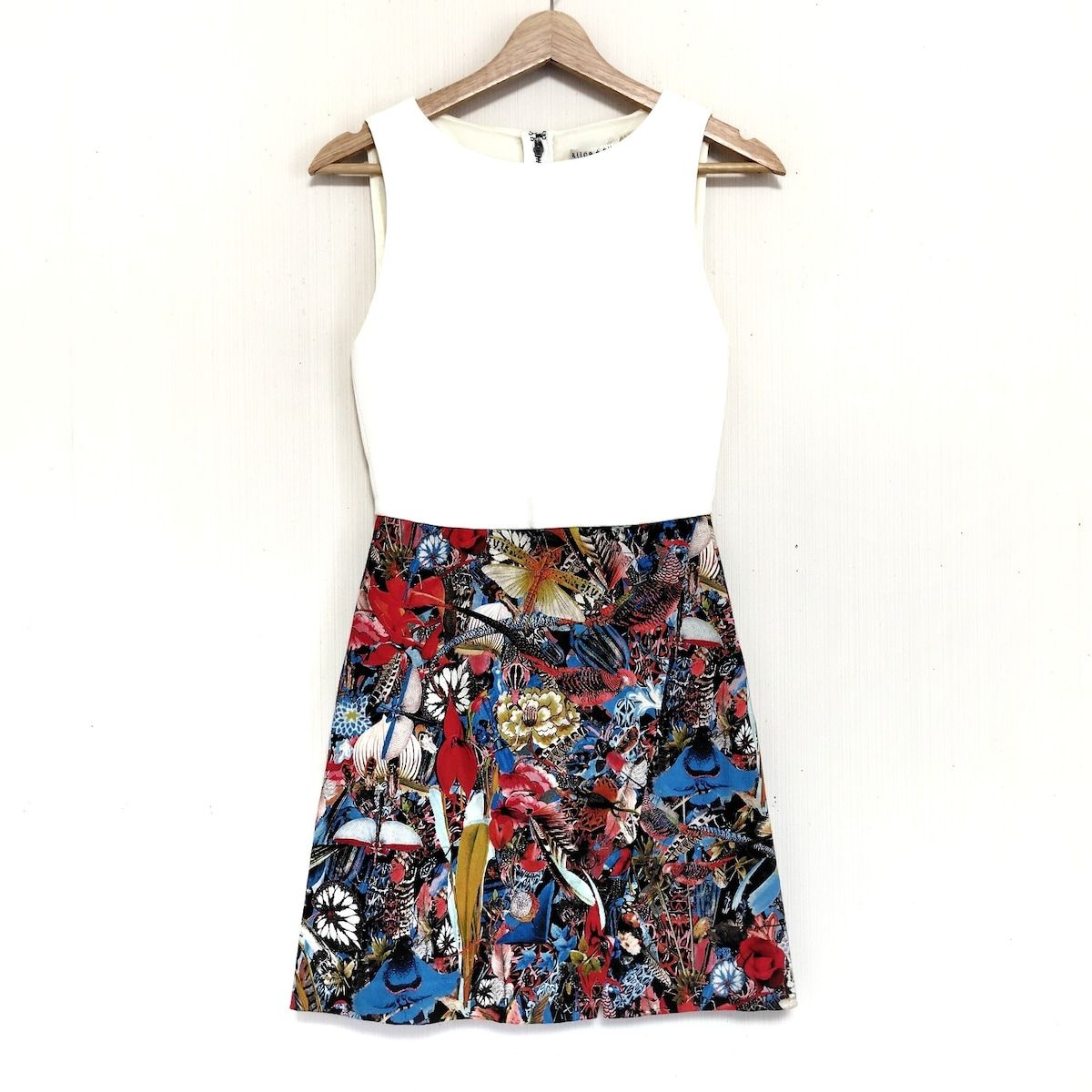 美品 アリス+オリビア ワンピース 白 Alice+Olivia alice+olivia  