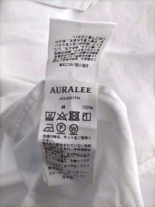 AURALEE 22aw ブルー　シャツ　オーラリー