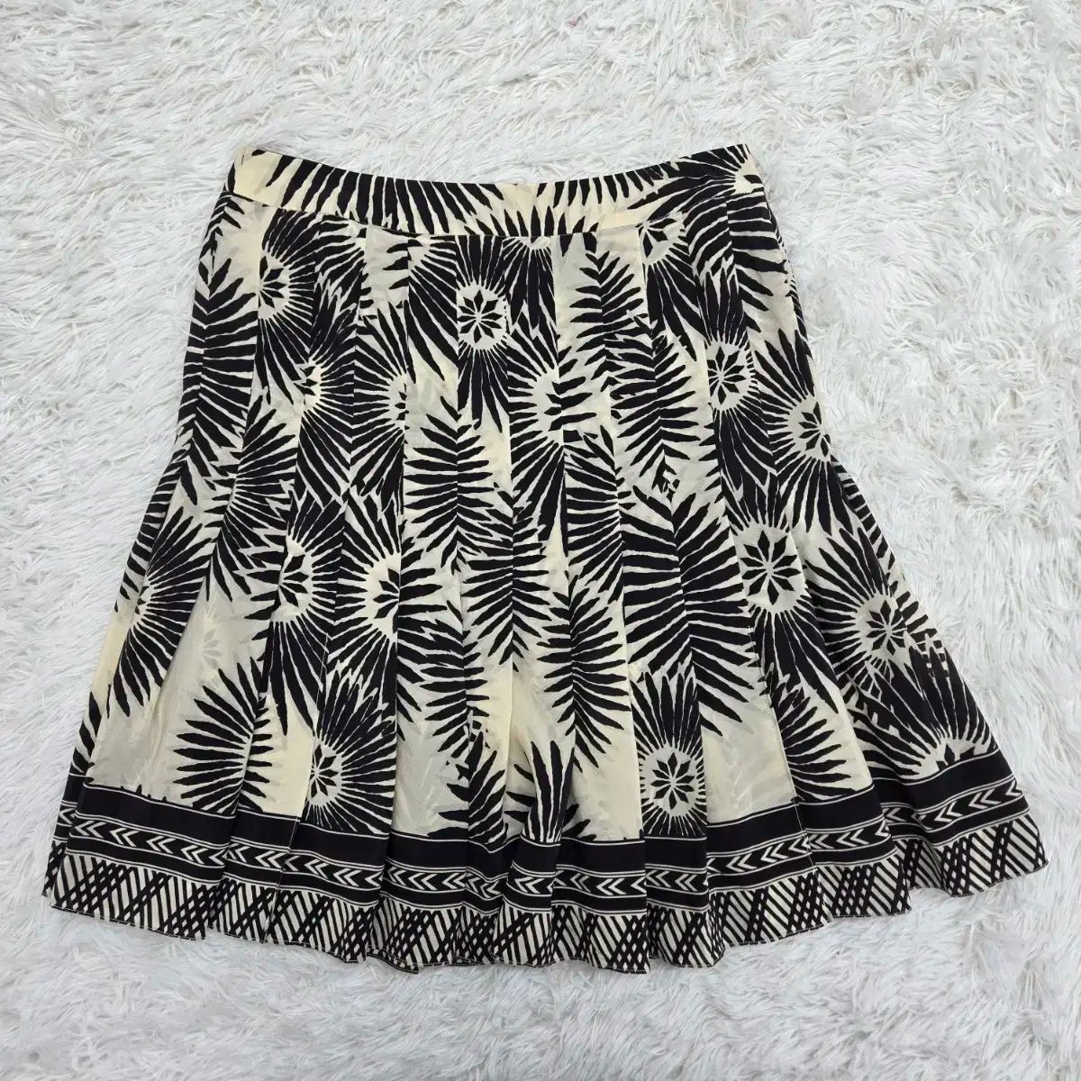 MAX MARA マックスマーラ プリーツ フローラル シルク ミディ スカート