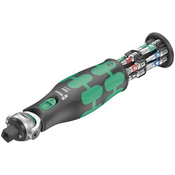 WERA ヴェラ サイクロップ 首振り式 ラチェットドライバー ビット12本収納 004280 工具 ツール DIY 作業工具 道具