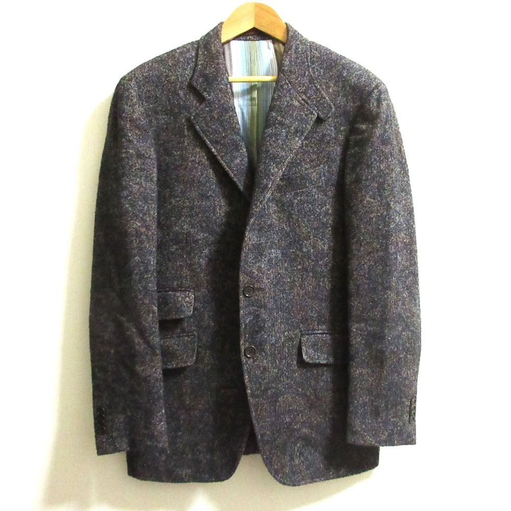 美品 ETRO エトロ ヘリンボーン ミックスニット テーラード