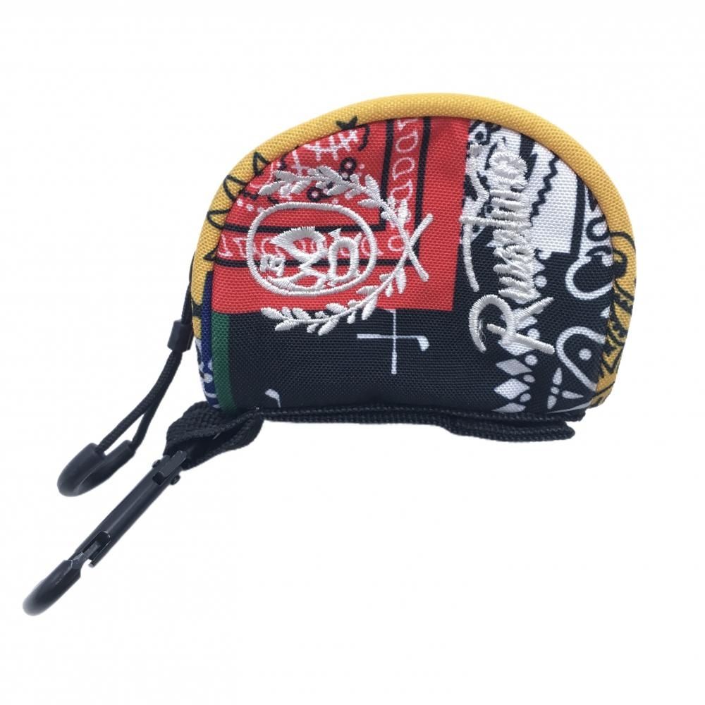 超美品】ラッセルノ ボールケース 黒×イエロー×レッド 総柄