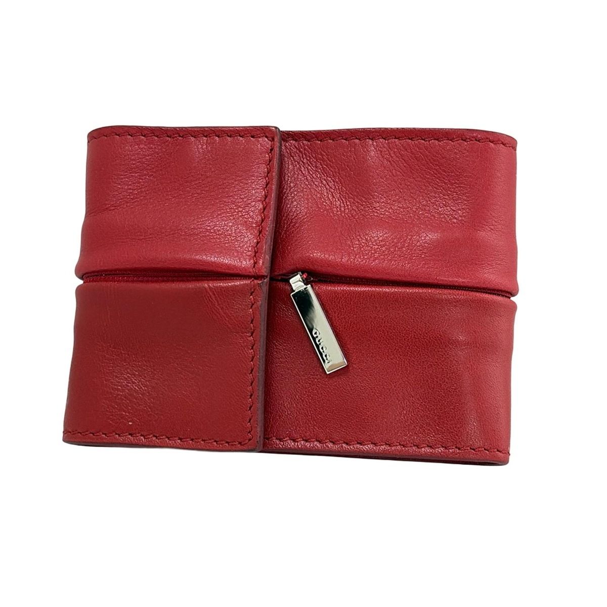 新品 グッチ GUCCI コインケース マイクロ グッチ シマ レッド 赤