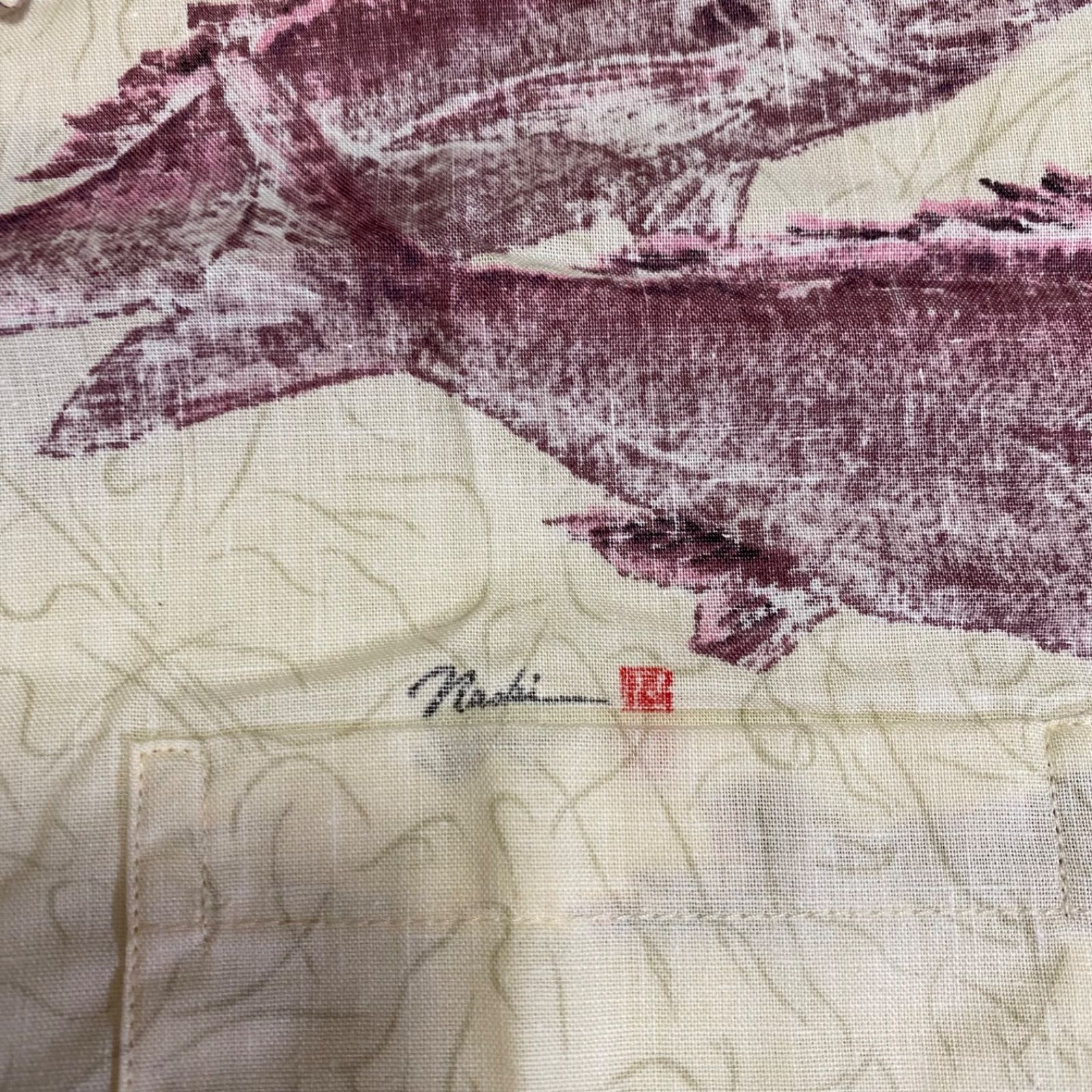 REYN SPOONER】GYOTAKU 魚拓byナオキハヤシ 半袖シャツ アロハシャツ 