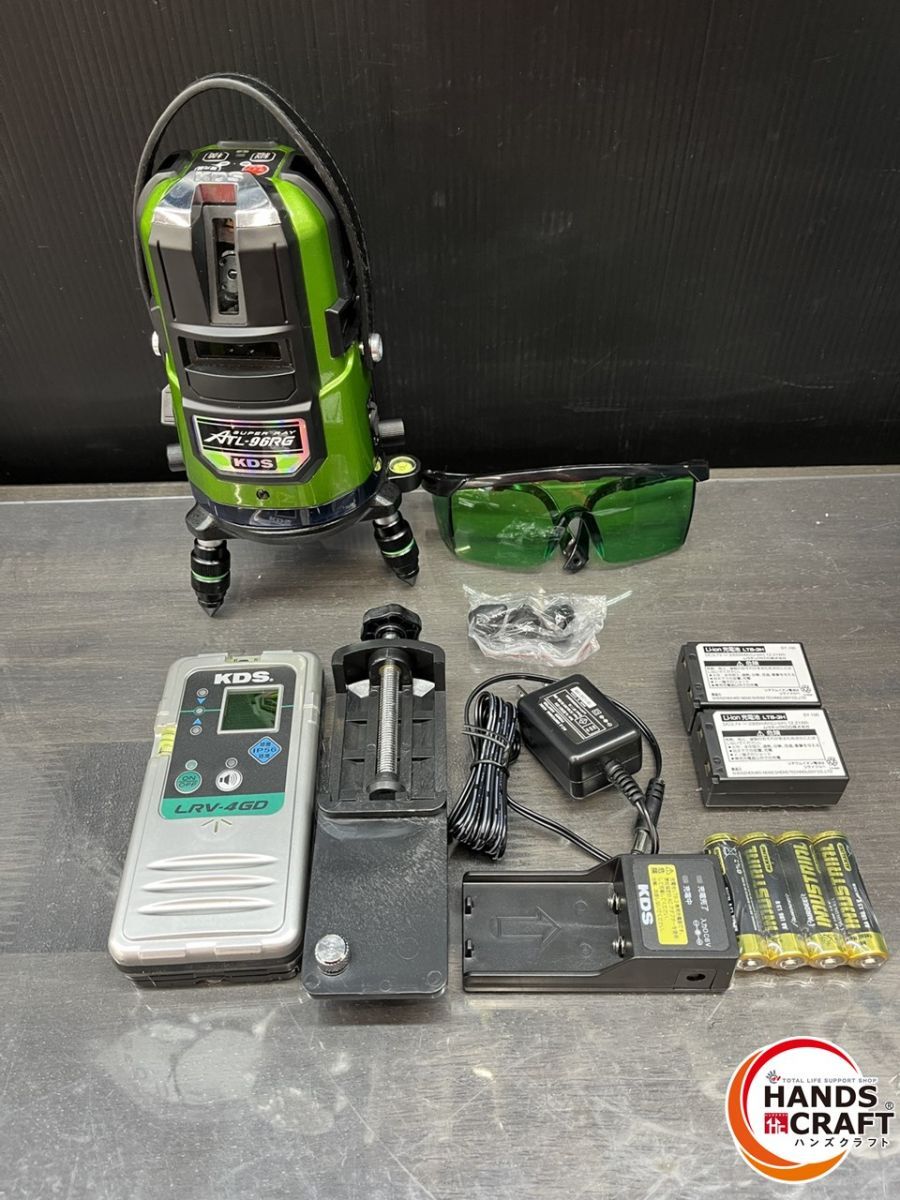 ♭ ジャンク品 LTC LTK-GK9 墨出し器 グリーンレーザー ケース 受光器付き 通電 済 未校正品