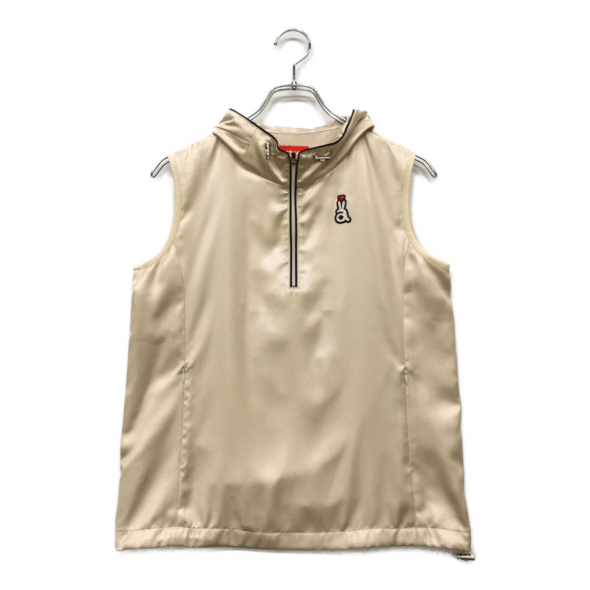 未使用品 レディース アルチビオ archivio ベスト 38(M) ベージュ ハーフジップ