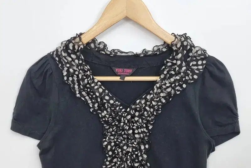 YUKI TORII レトロ レース 黒 半袖 Tシャツ M ヴィンテージ 半袖