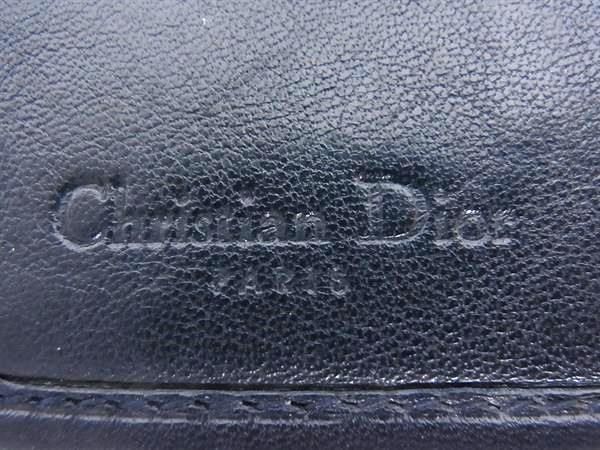 クリスチャンディオール 長財布 トロッター ネイビー レザー D ロゴ ChristianDior クリスチャンディオール 財布 トロッター