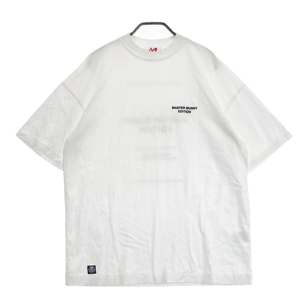 マスターバニーエディション ロゴプリントtシャツ ホワイト 白 サイズ5相当 サイズ：5 MASTER BUNNY EDITION マスターバニーエディション