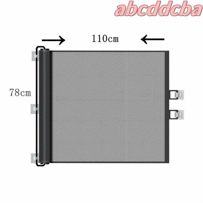 ベビーゲート ロール式安全ゲート メッシュ布製ドア柵 穴開け不要 伸縮 階段用 折りたたみ式ペットフェンス 脱走防止ゲート 赤ちゃん