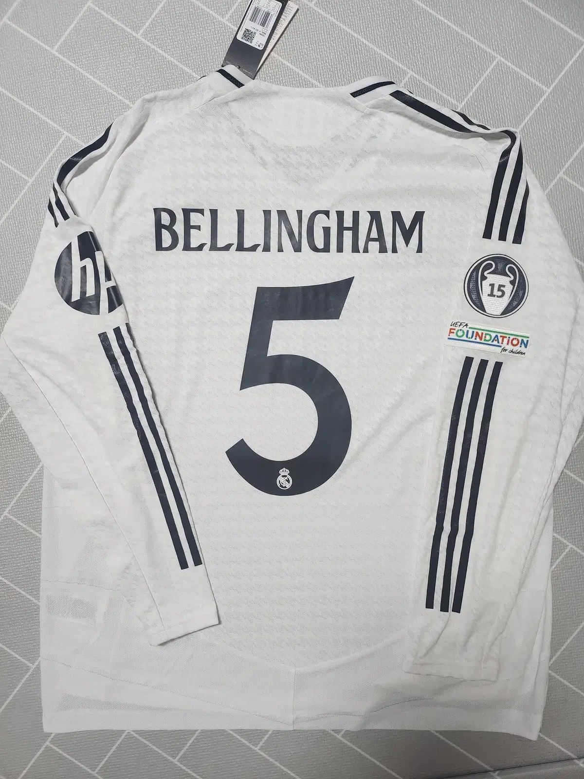 【正規品】ベリンガム レアルマドリード 24-25 オーセンティック 長袖 レアル・マドリード 24/25 ホーム オーセンティック