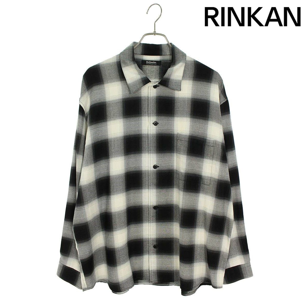 ロットワイラー 24SS R9 OMBRE L/S SHIRT チェックオンブレ長袖シャツ 
