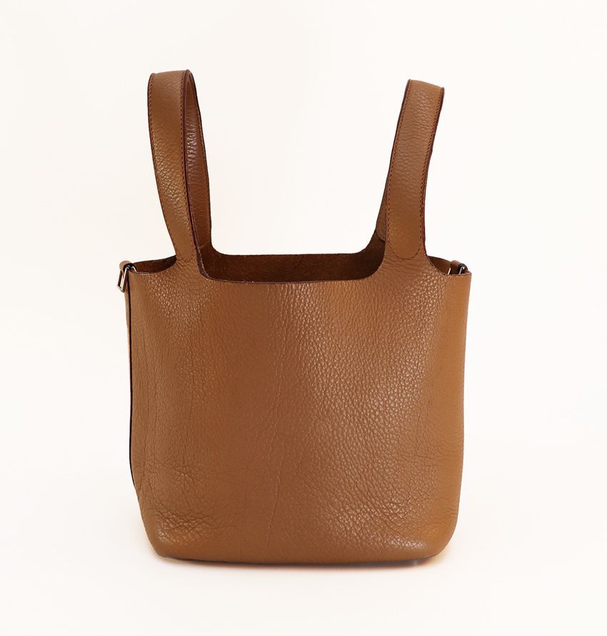 エルメス 【HERMES】 ピコタンPM ベージュ系 トゴ ハンドバッグ トート 