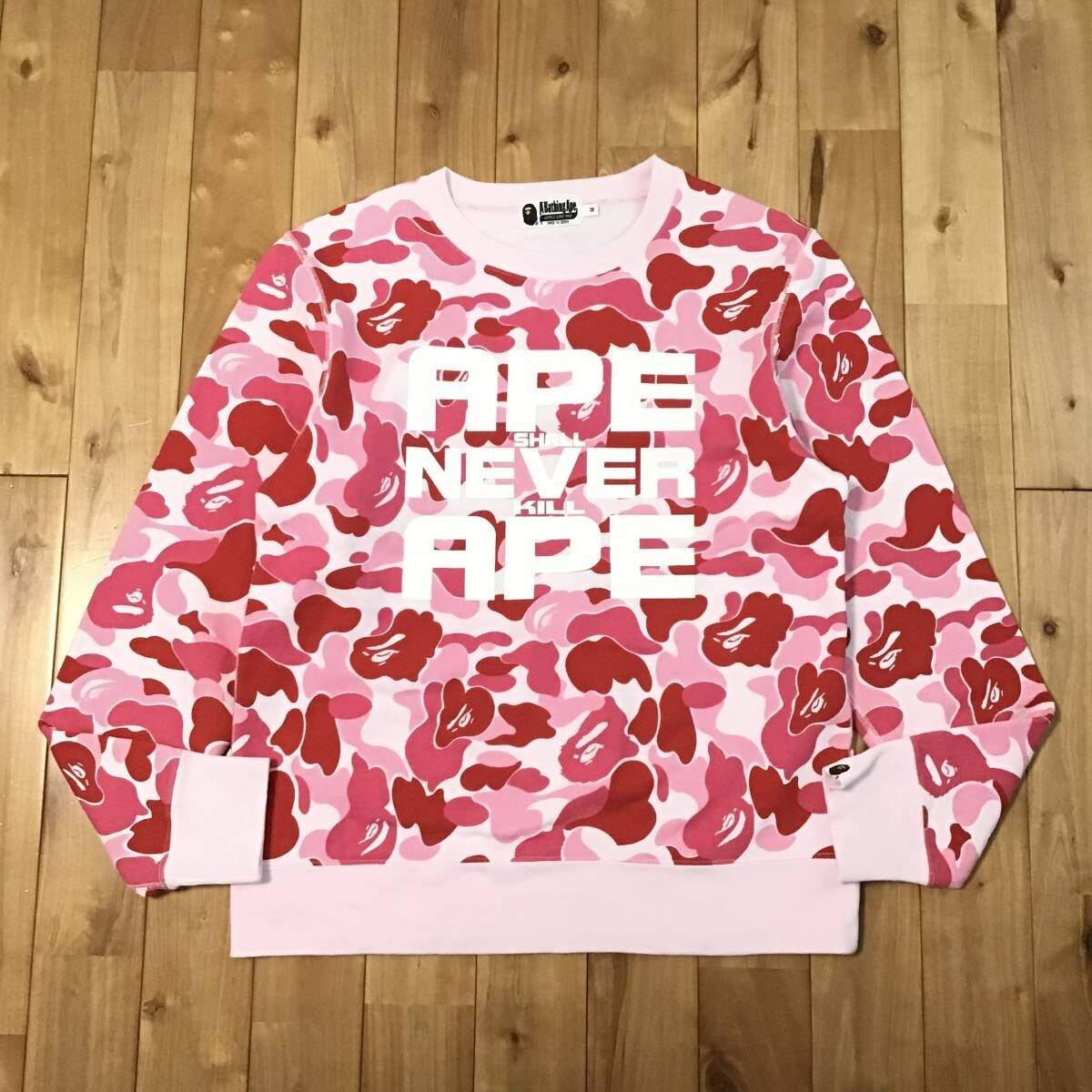 A Bathing Ape トレーナー Sサイズ ピンク迷彩