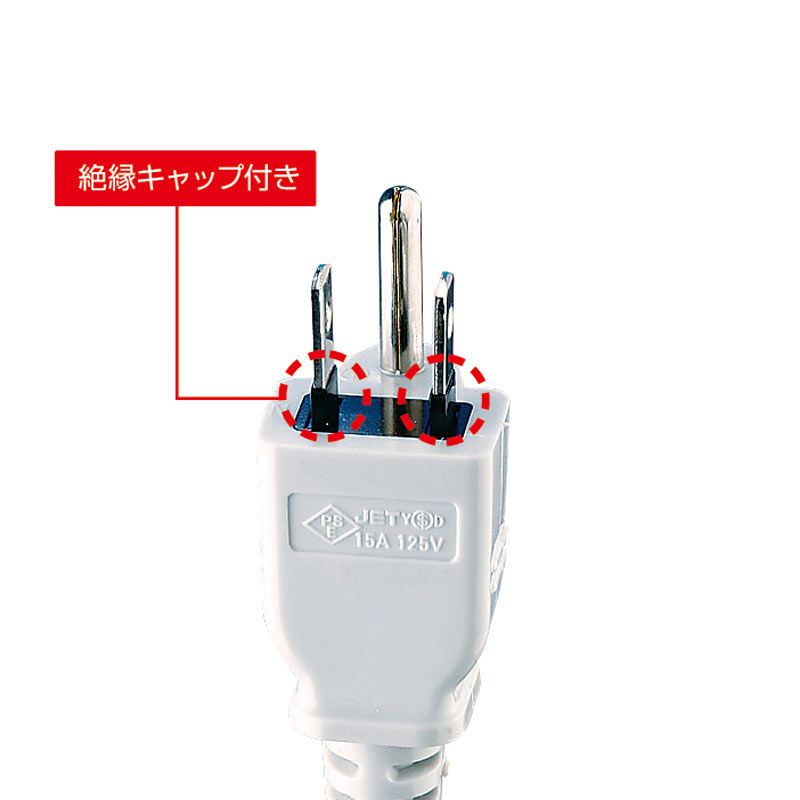 サンワサプライ 工事物件タップ 3P 8個口 5m TAP-KE8-5 （1点） 【公式