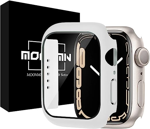 41mm ホワイト MOONMN For Apple Watch Series 7 ケース アップル