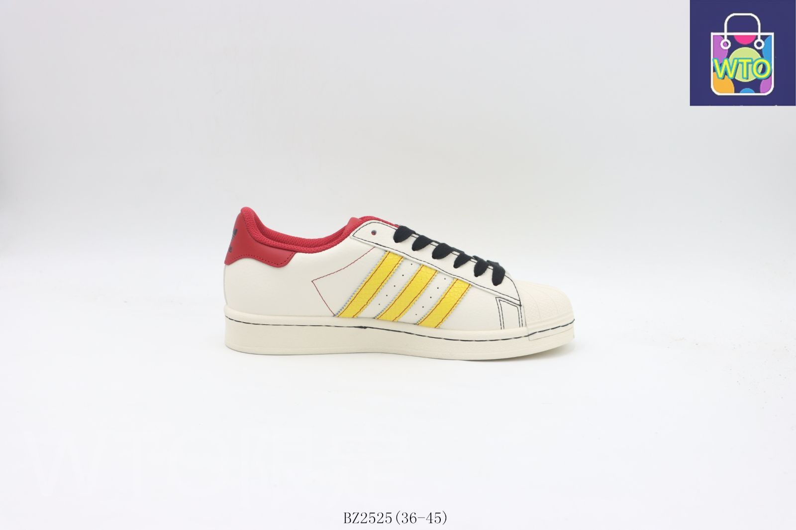 今日 アディダス Adidas スケートシューズ BZ2525 ホワイト イエロー レッド-WTO輸入2