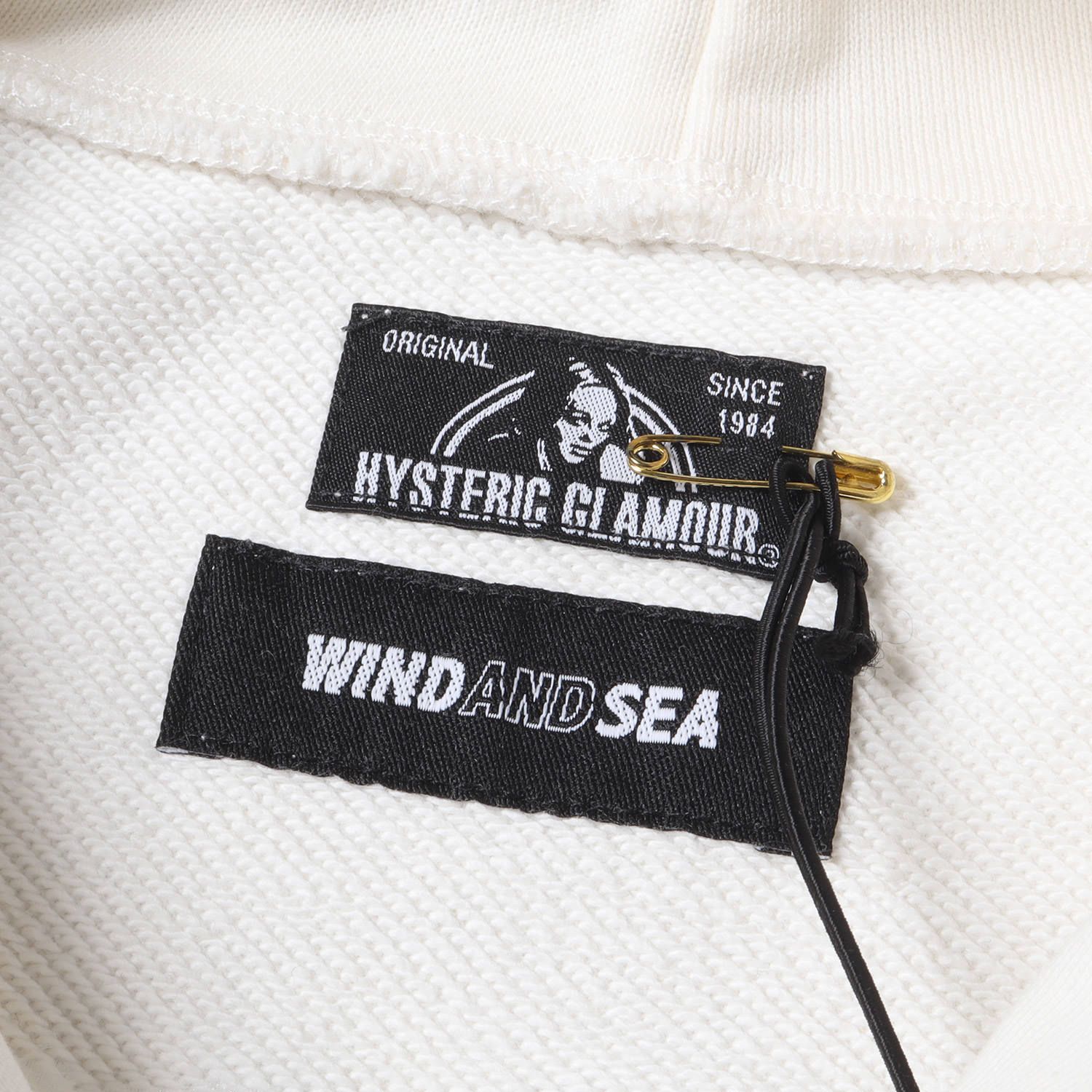 白 WIND AND SEA × HYSTERIC GLAMOUR シャツ | lacabanenca.es