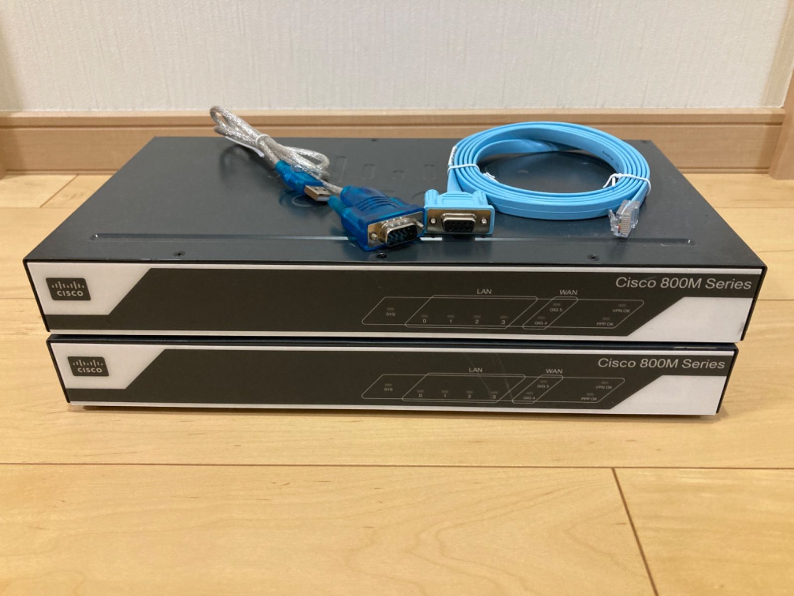 CCNA、CCNP】2台Cisco C841MENAUTO - PC周辺機器