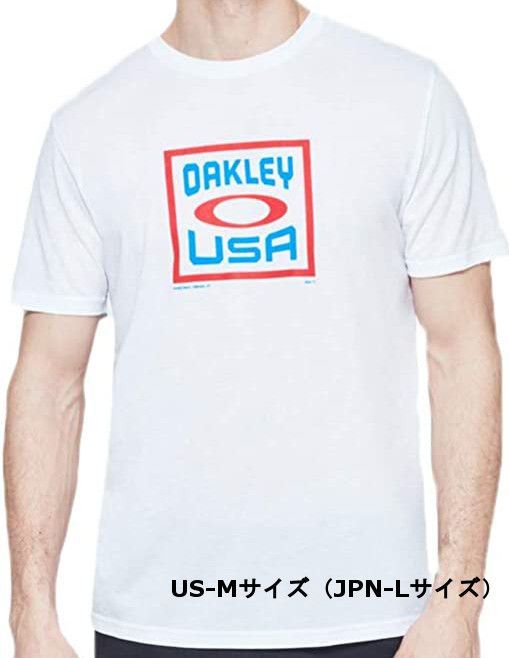 オークリー】Tシャツ BOX OAKLEY USA SS TEE US-Mサイズ （日本-L