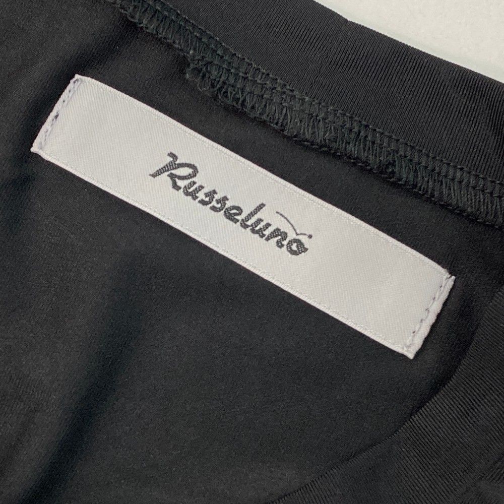 サイズ：F RUSSELUNO ラッセルノ 長袖インナーTシャツ 星柄 ブラック系