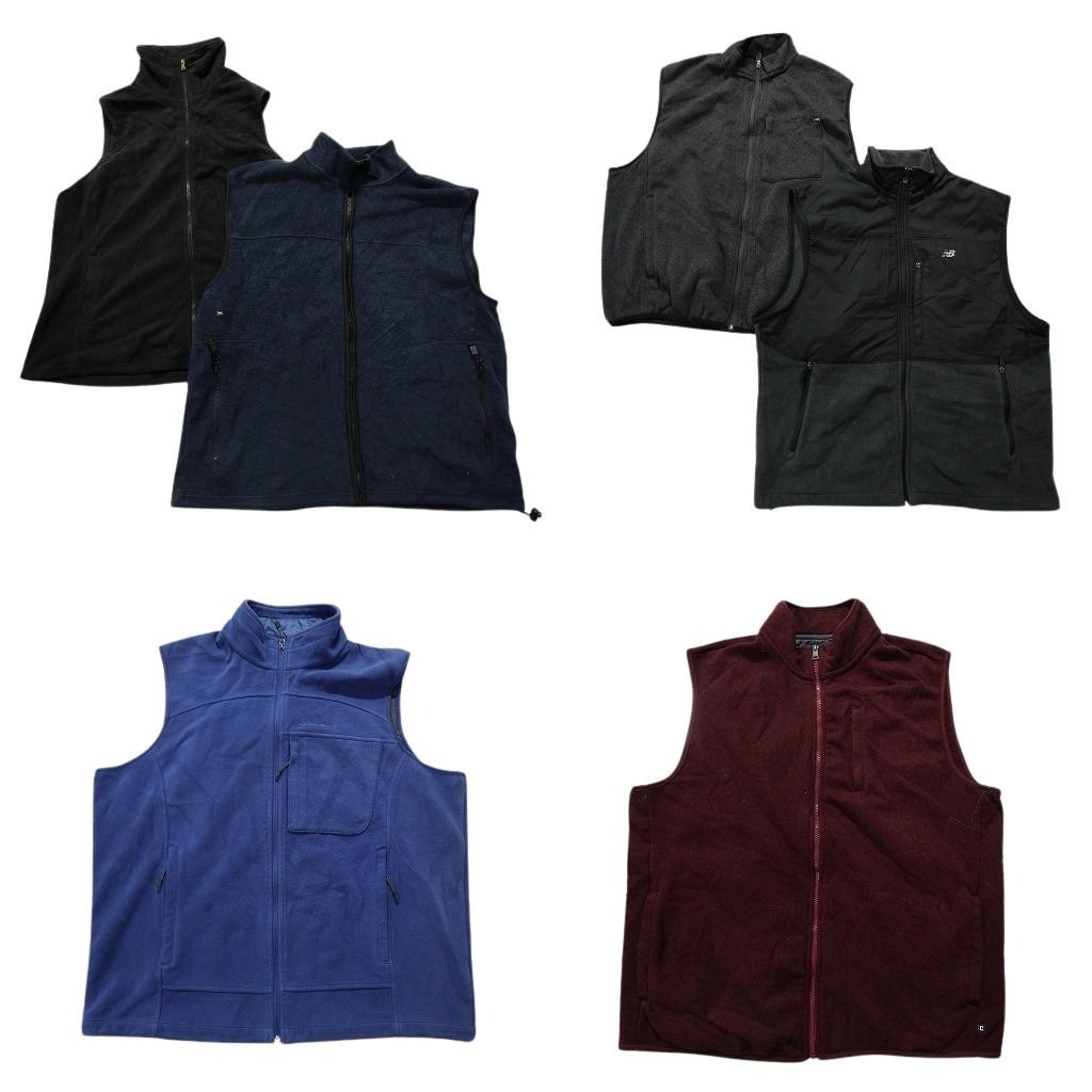 古着卸 フリース ベスト 6枚セット メンズ XL 2XL チャップス ネイビー ニューバランス 古着 NC2642