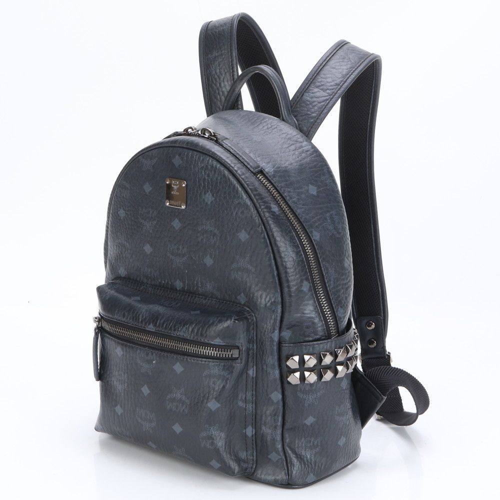 極美品 MCM エムシーエム ヴィセトス スタッズ リュックサック リュック バックパック ショルダー バッグ レザー A4 メンズ RRE  BP6-2【中古】 - メルカリ